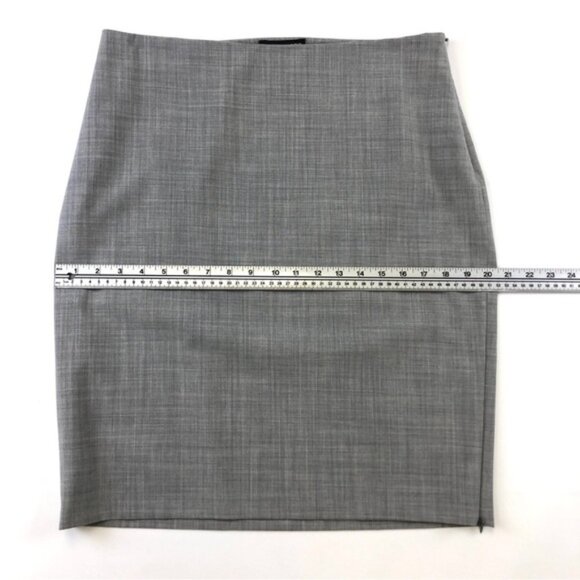 Club Monaco grey wool poly blend stretch skirt Size 12 - Picture 8 of 9